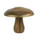 Contrast 8 inch Hand Carved Acacia Wood Mushroom Home Decor Sculpture Statue