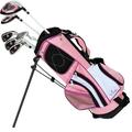 Sephlin - Lady E Girls Pink RH 6 Pieces Golf Clubs & Golf Bag Ages 3-6