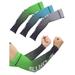 Deago 3 Pairs Cooling Arm Sleeves for Men Women UV Sun Protection Long Arm Sleeves Ice Silk Arm Cover Sleeves for Driving Cycling Golf Fishing (Multicolor)