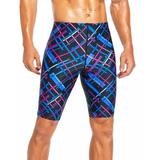 Adoretex Boy s/Men s Printed Cross Puzzle Swim Jammer (MJ017) - Blue Combo - 24