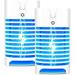 LIGHTSMAX Bug Zapper Upgraded Mosquitoes Killer Indoor Mosquito Zapper Bug Light Plug-in Electronic Insect Gnat Flying bugs Killer Trap for Bedroom Home Porch with Blue Night Light (Pack of 2)