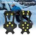 Yirtree Ice Grips Ice & Snow Grips Cleat Over Shoe/Boot Traction Cleat Rubber Spikes Anti Slip 10 Steel Studs Crampons Slip-on Stretch Footwear