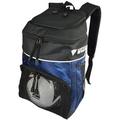 Vizari Titan Soccer Backpack With Ball Compartment and Vented Ball Pocket and Mesh Side Cargo Pockets for Adults and Teens(Navy)