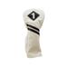 JEF World of Golf Vintage Driver Headcover White / Black