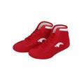 SIMANLAN Boxing Shoes for Men Boys Breathable Rubber Sole Fighting Sneakers Training Wide Width Wrestling Shoes Red-1 9.5