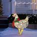 ZIYIXIN Christmas Light-Up Rooster Holiday Decoration Animal Christmas Ornaments with LED Light Lawn Garden Decor