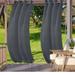 Topchances Outdoor Windproof Curtains Thermal Insulated Noise Reducing Waterproof Blackout Draperies Grommet at Top and Bottom for Patio Porch Gazebo Garden Grey 52W x 108L (4 Panels)