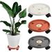 Cheer.US Plant Dolly Planter Caddies with Wheels Plastic Flower Pot Stand Set Indoor Outdoor Movable Planter Stand Plant Rack on Rollers Planter Trolley Casters Rolling Tray