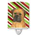 Caroline s Treasures SS4586CNL Bullmastiff Candy Cane Holiday Christmas Ceramic Night Light 6x4x3 multicolor