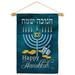 Happy Hanukkah Garden Flag Set 13 X18.5 Double-Sided Yard Banner