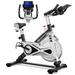 Goplus Indoor Exercise Cycle Bike Stationary Bike Bicycle Workout w/ Large Holder Black