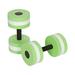 ALigoa Set of 2 Water Aerobic Exercise Foam Dumbbell Water Aqua Fitness Barbells Hand Bar Exercises Equipment for Weight Loss Green