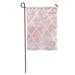 SIDONKU Abstract Marble Pink Geometric Architecture Beautiful Ceramic Classic Color Garden Flag Decorative Flag House Banner 12x18 inch