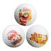 Deyuer Golf Ball Exquisite Pattern Good Elasticity Wear Resistant Christmas Impact-Resistant Entertainment Santa Claus Printed Golf Ball Party Favor for Golf Training