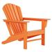 Portside Classic Outdoor Adirondack Chair in Orange