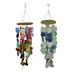 Things2Die4 Coastal and Multicolor Capiz Shell 26 inch Wind Chimes (Set of 2)