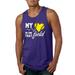 Wild Bobby My Heart Is On That Tennis Field Sports Men Graphic Tank Top Purple Small