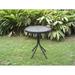 Outdoor Resin Wicker and Glass-top Bistro Table