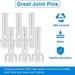 Bcloud 20Pcs Pool Joint Pins Sturdy Waterproof Plastic White Removable Replacements for Outdoor