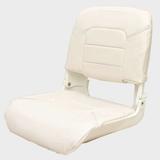 Boat High Back Folding Seat 75140W | All Weather Solid White