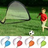 Travelwant Pop Up Soccer Goals Folding Portable Net Kid Potable Folding Goal Soccer Football Outdoor Training Net Interactive Toy Practice Play for Kids Adults