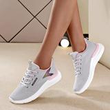 Women Shoes Sneaker For Women Mesh Running Shoes Tennis Walking Breathable Sneakers Fashion Sport Shoes Knit Running Shoes Grey 7