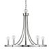 IN11150SN-Acclaim Lighting-Sawyer 5-Light Chandelier in Lovely Style - 25 Inches Wide by 21.5 Inches High-Satin Nickel Finish -Traditional