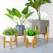 Zhaomeidaxi Wooden Plant Stand Flower Pot Planter Holder Succulent and Small Plant Stand Indoor Modern Wooden Home Decor