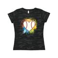 Inktastic Baseball Sports Heart Women s T-Shirt