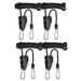 iPower 2-Pack 1/4 Inch 8-Feet Long Super Duty Adjustable Rope Clip Hanger 300-lb Capacity