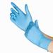 Blue Nitrile Powder Free Disposable Gloves 9 3.5 MIL Non-Sterile Size Large 100 Gloves Per Box