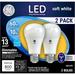 GE LED Soft White 10 Watt (60 Watt Equivalent) General Purpose A19 Light Bulbs Medium Base Dimmable (2 Pack)