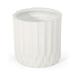 Morelos Outdoor Medium Cast Stone Planter Antique White