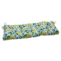 Pillow Perfect Outdoor | Indoor Lemon Tree Yellow Outdoor Tufted Bench Swing Cushion 60 X 18 X 5
