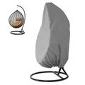 Miuline Patio Hanging Chair Cover Waterproof Outdoor Single Seat Wicker Swing Egg Chair Patio Garden Furniture Protective