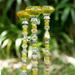 14 Yellow Diamond Beaded Garden Stake 1PC Fairy Wand Decorative Plant Stake Lawn Decoration