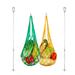 ZPAQI Chicken Treat Skewer Vegetable Hanging Feeder Net Bag 4Pcs Hanging Feeder Toy