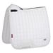 LeMieux Loire Classic Satin Dressage Square Saddle Pad- White- Large