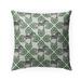 Zebra Herd Green Outdoor Pillow by Kavka Designs