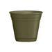 True Temper RN0812OG Southern Patio 8 Inch Rolled Rim Planter And Saucer (Case of 12)