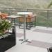 BizChair 23.5 Round Aluminum Indoor-Outdoor Bar Height Table
