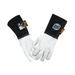 SÃœA TIG Welding Gloves - Pearl Goat Grain Leather with 6 Cow Split Leather Cuffs - Aramid Fiber Sewn - Size XL