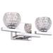 Woodbridge Lighting Jewel 2-Light Glass Bath Light in Chrome/Crystal Mercury