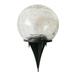 HOMEMAXS Outdoor LED Solar Crack Ball Lawn Light Waterproof Ground Light Round Glass Light Garden Lamp