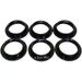 Lamp Shade Collar Rings 6 Pack Light Socket Ring Black