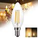 HEVIRGO C35 220V E14 Base 4W LED Energy Saving Dimmable Filament Candle Light Bulbs