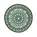 4 Indoor/Outdoor Round Rug Terracotta 48 x 48 x 0.02 inches