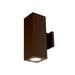 Wac Lighting Dc-Wd05-Fa Cube Architectural 2 Light 13 Tall Led Outdoor Wall Sconce -