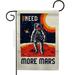 Angeleno Heritage G135568-BO 13 x 18.5 in. More Mars Garden Flag with Armed Forces NASA Double-Sided Decorative Vertical Flags House Decoration Banner Yard Gift