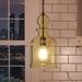 Luxury Modern Farmhouse Indoor Pendant 16.5 H x 9 W with Electrical Insulator Style Elements Vintage Design Olde Bronze Finish and Glass UHP3045